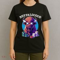 Lucky Buffalo Casino Slot Machine Buffalooooo Gambling T-Shirt thumb 4