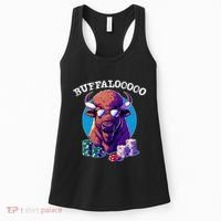 Lucky Buffalo Casino Slot Machine Buffalooooo Gambling Women's Tank Top thumb 0