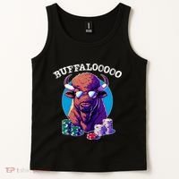 Lucky Buffalo Casino Slot Machine Buffalooooo Gambling Tank Top thumb 2