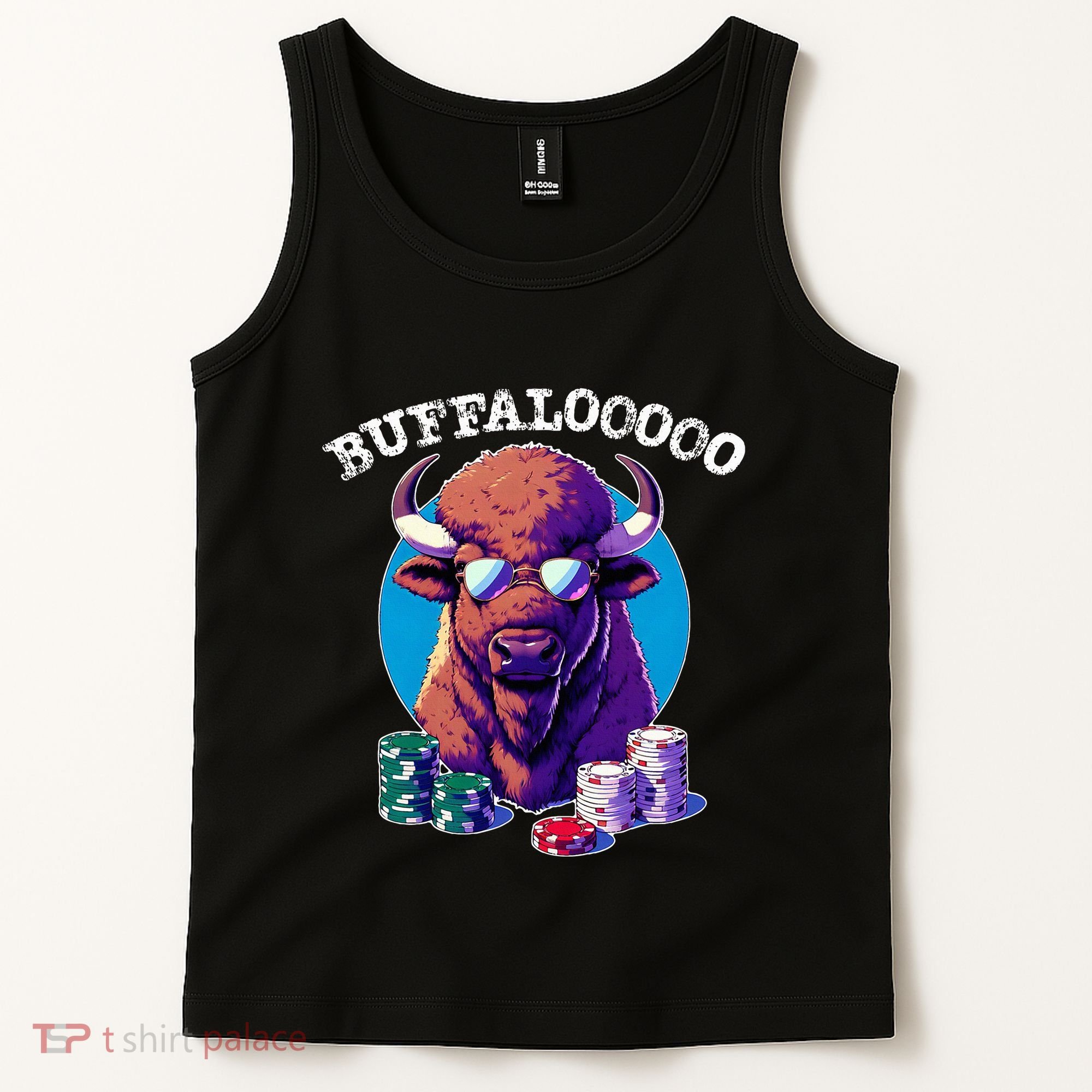 Lucky Buffalo Casino Slot Machine Buffalooooo Gambling Tank Top