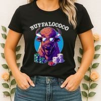 Lucky Buffalo Casino Slot Machine Buffalooooo Gambling Women's T-Shirt thumb 2