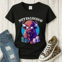 Lucky Buffalo Casino Slot Machine Buffalooooo Gambling Women's T-Shirt thumb 3