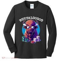 Lucky Buffalo Casino Slot Machine Buffalooooo Gambling Kids Long Sleeve Shirt thumb 0