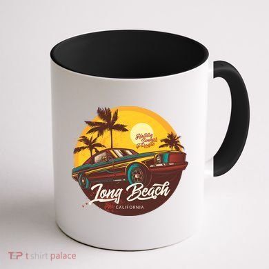 Long Beach California Coffee Mug back