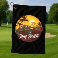 Long Beach California Golf Towel thumb 1