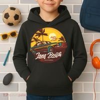 Long Beach California Kids Hoodie thumb 2