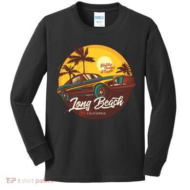 Long Beach California Kids Long Sleeve Shirt