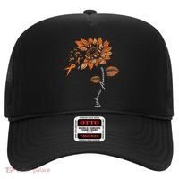 Leukemia Blood Cancer Awareness Orange Ribbon Sunflower Hat thumb 0