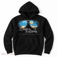 Long Beach California Palm Tree Sunglasses Souvenir Hoodie thumb 0