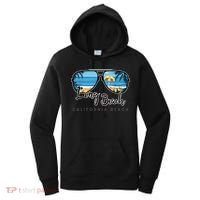 Long Beach California Palm Tree Sunglasses Souvenir Women's Hoodie thumb 0