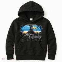 Long Beach California Palm Tree Sunglasses Souvenir Kids Hoodie thumb 0