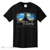Long Beach California Palm Tree Sunglasses Souvenir Kids T-Shirt thumb 0