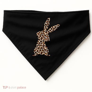 Leopard Bunny Cute Gift USA-Made Doggie Bandana
