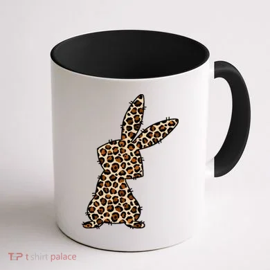 Leopard Bunny Cute Gift Coffee Mug back