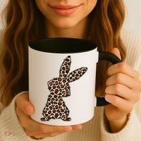 Leopard Bunny Cute Gift Coffee Mug thumb 3