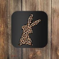 Leopard Bunny Cute Gift Coaster thumb 0