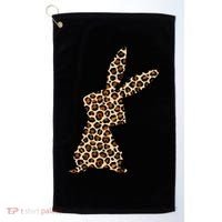 Leopard Bunny Cute Gift Golf Towel thumb 0