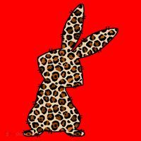 Leopard Bunny Cute Gift Santa Hat thumb 1