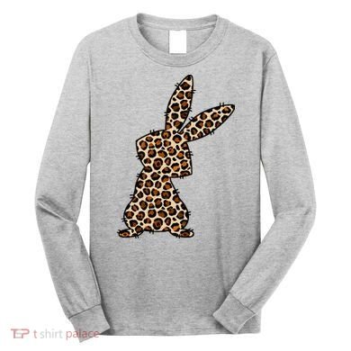 Leopard Bunny Cute Gift Long Sleeve Shirt