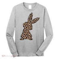 Leopard Bunny Cute Gift Long Sleeve Shirt thumb 0