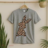 Leopard Bunny Cute Gift T-Shirt thumb 2