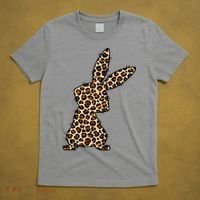 Leopard Bunny Cute Gift T-Shirt thumb 5
