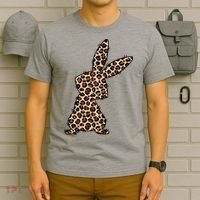 Leopard Bunny Cute Gift T-Shirt thumb 6