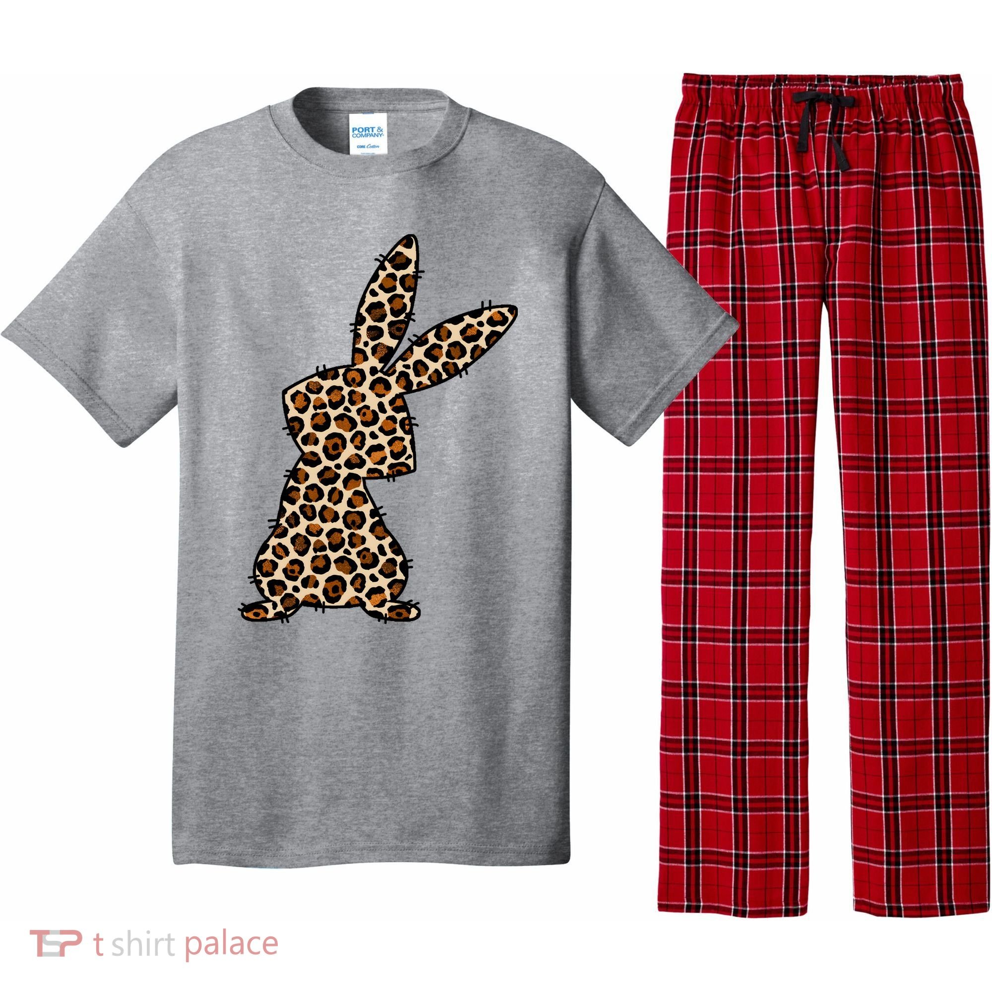 Leopard Bunny Cute Gift Pajama Set