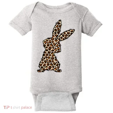 Leopard Bunny Cute Gift Baby Bodysuit