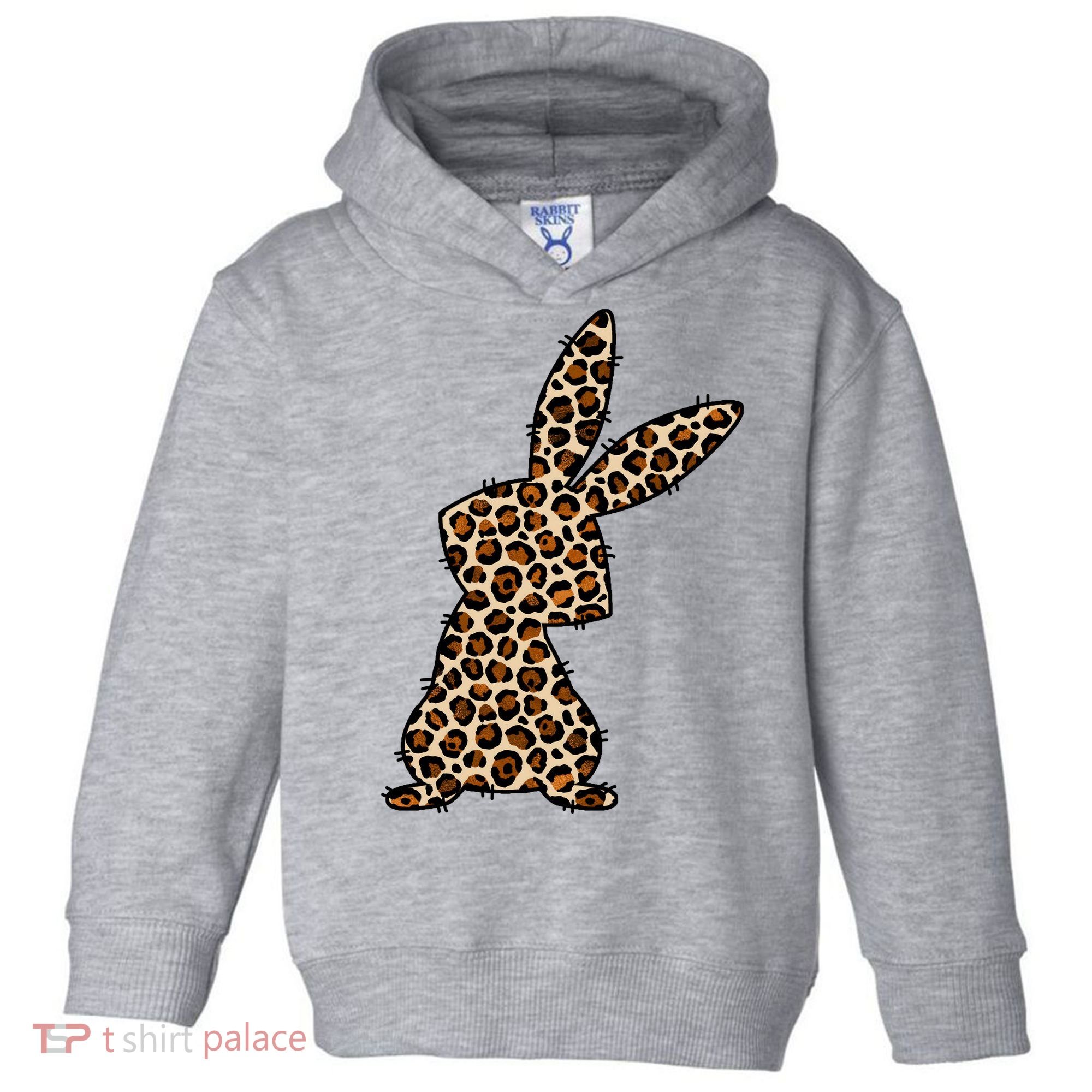 Leopard Bunny Cute Gift Toddler Hoodie