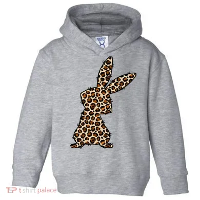 Leopard Bunny Cute Gift Toddler Hoodie