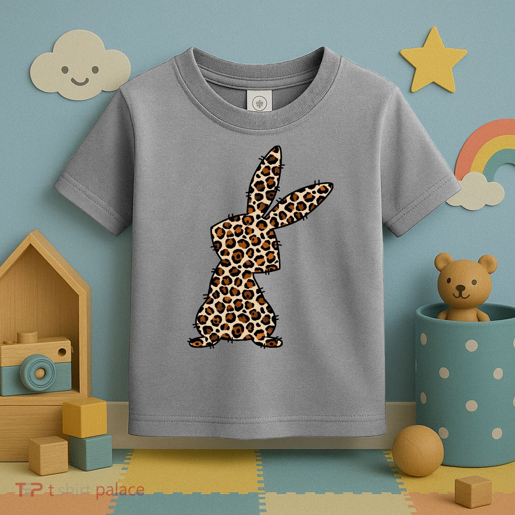 Leopard Bunny Cute Gift Toddler T-Shirt