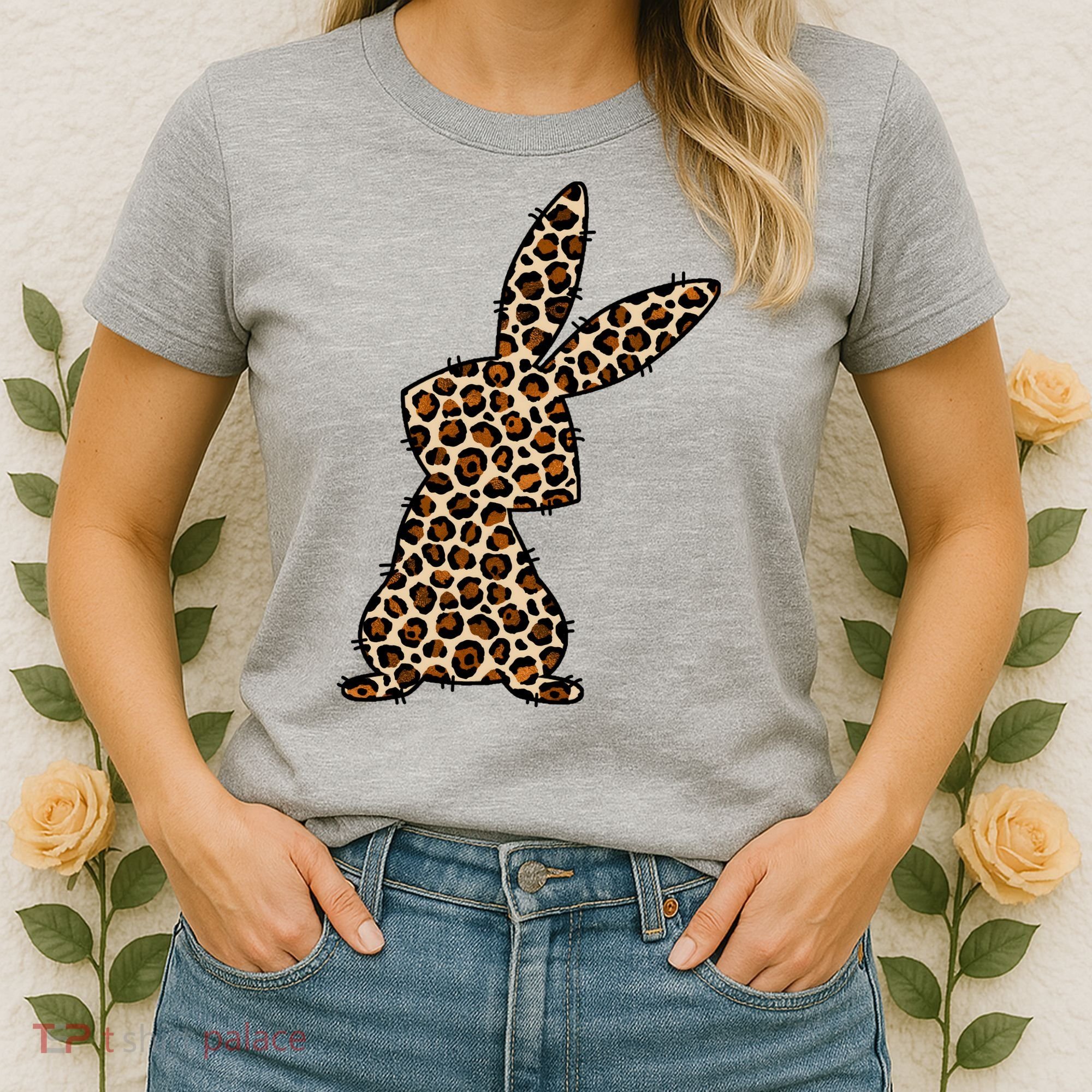 Leopard Bunny Cute Gift Women's T-Shirt