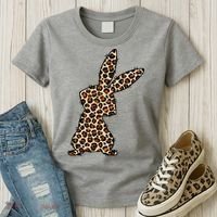 Leopard Bunny Cute Gift Women's T-Shirt thumb 3