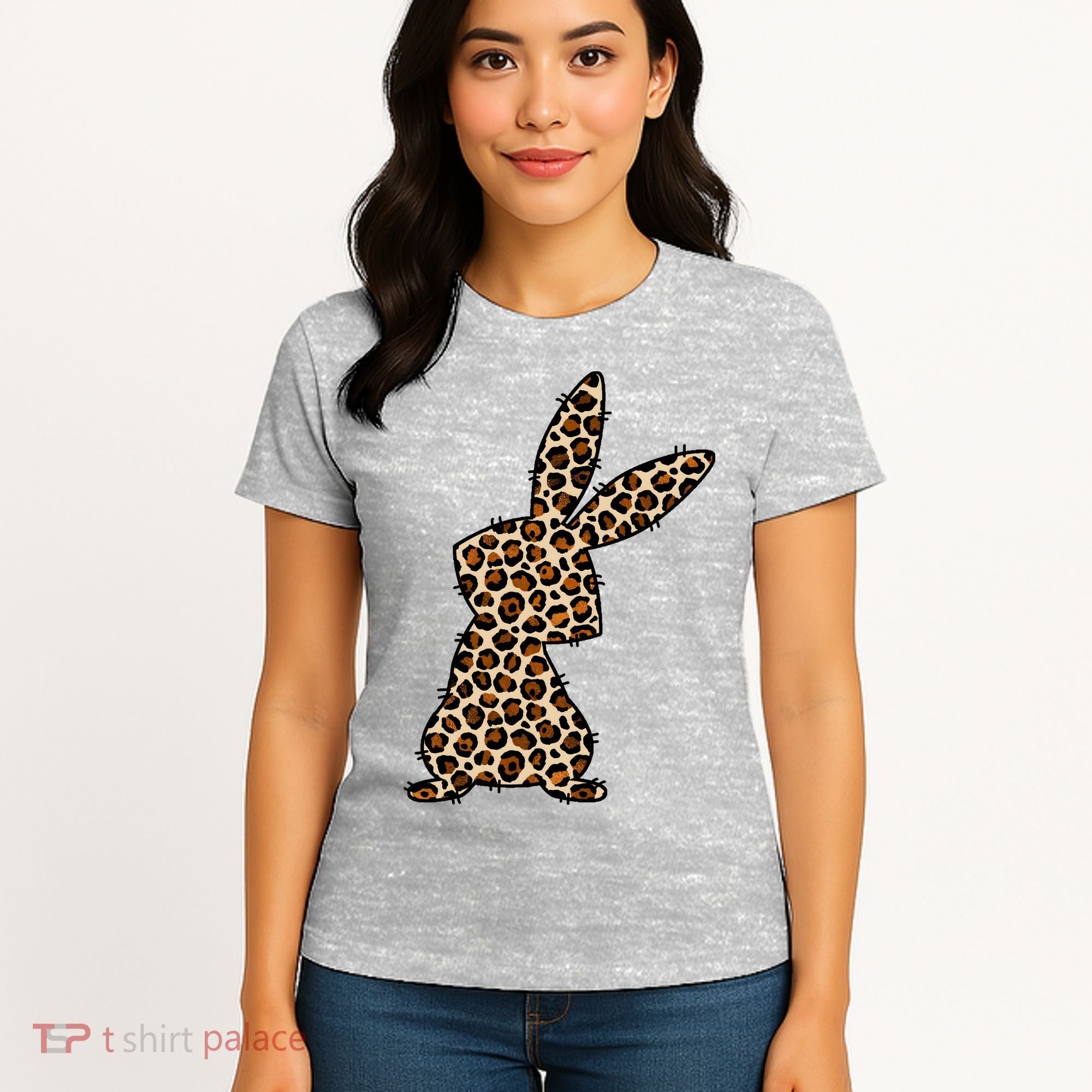 Leopard Bunny Cute Gift Women's T-Shirt