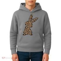 Leopard Bunny Cute Gift Kids Hoodie thumb 4