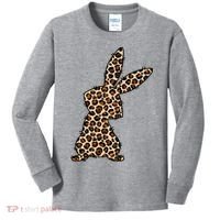 Leopard Bunny Cute Gift Kids Long Sleeve Shirt thumb 0