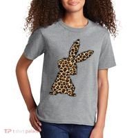 Leopard Bunny Cute Gift Kids T-Shirt thumb 2