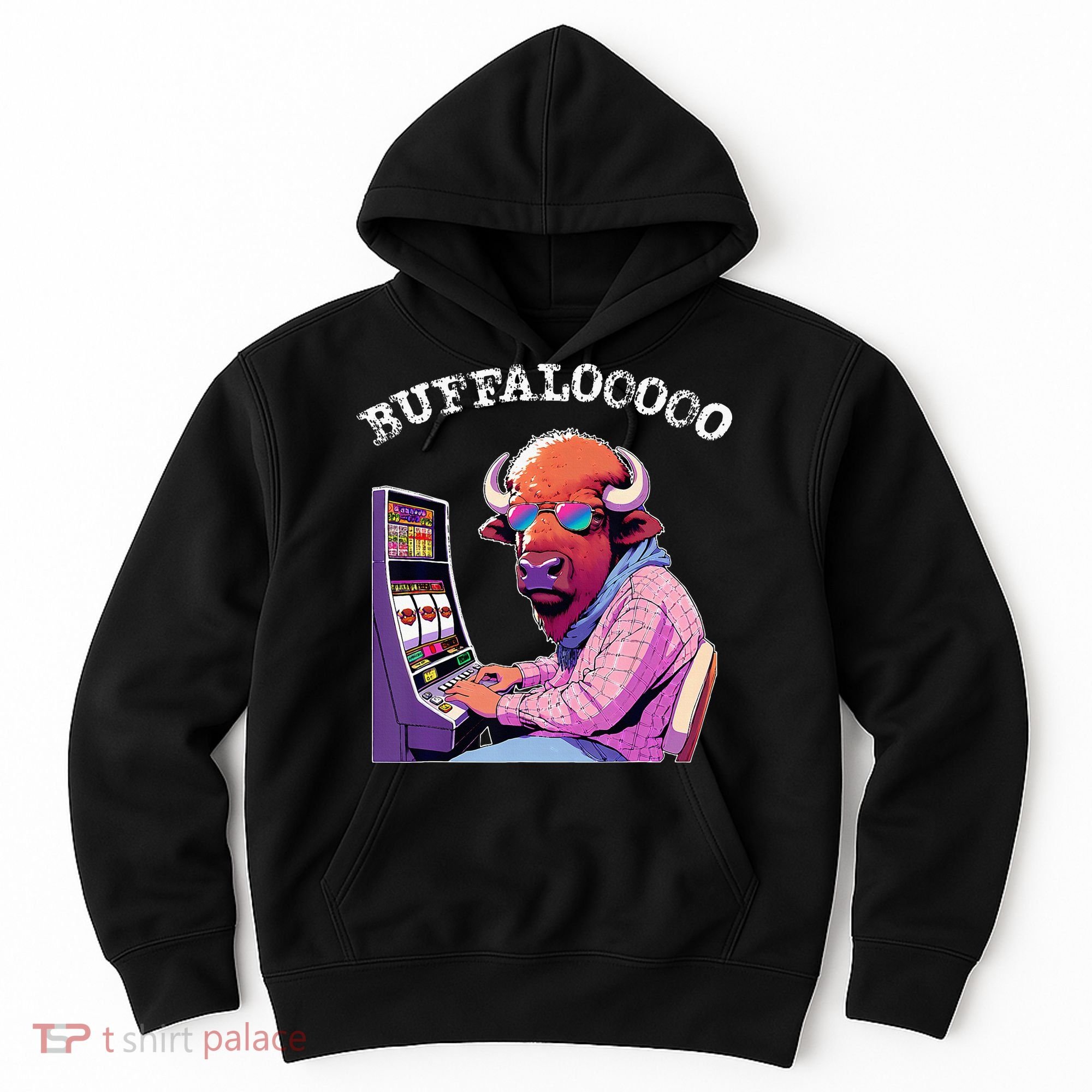 Lucky Buffalo Casino Slot Machine Buffalooooo Gambling Hoodie