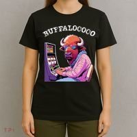 Lucky Buffalo Casino Slot Machine Buffalooooo Gambling T-Shirt thumb 4