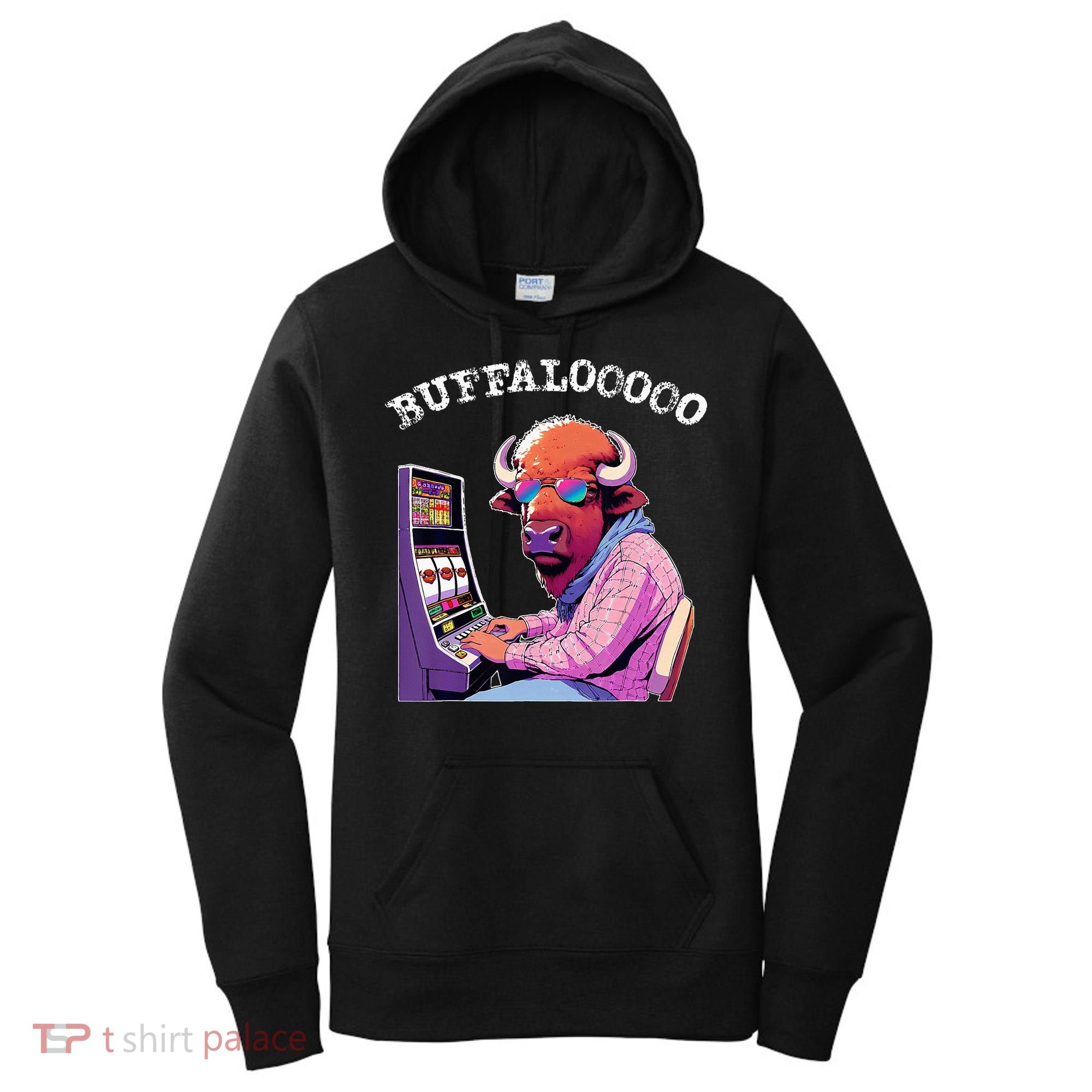 Lucky Buffalo Casino Slot Machine Buffalooooo Gambling Women's Hoodie