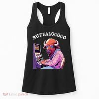 Lucky Buffalo Casino Slot Machine Buffalooooo Gambling Women's Tank Top thumb 0