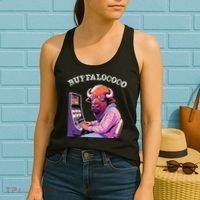 Lucky Buffalo Casino Slot Machine Buffalooooo Gambling Women's Tank Top thumb 2