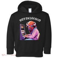 Lucky Buffalo Casino Slot Machine Buffalooooo Gambling Toddler Hoodie thumb 0