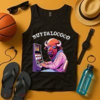 Lucky Buffalo Casino Slot Machine Buffalooooo Gambling Tank Top thumb 4