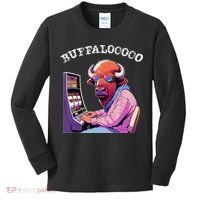Lucky Buffalo Casino Slot Machine Buffalooooo Gambling Kids Long Sleeve Shirt thumb 0