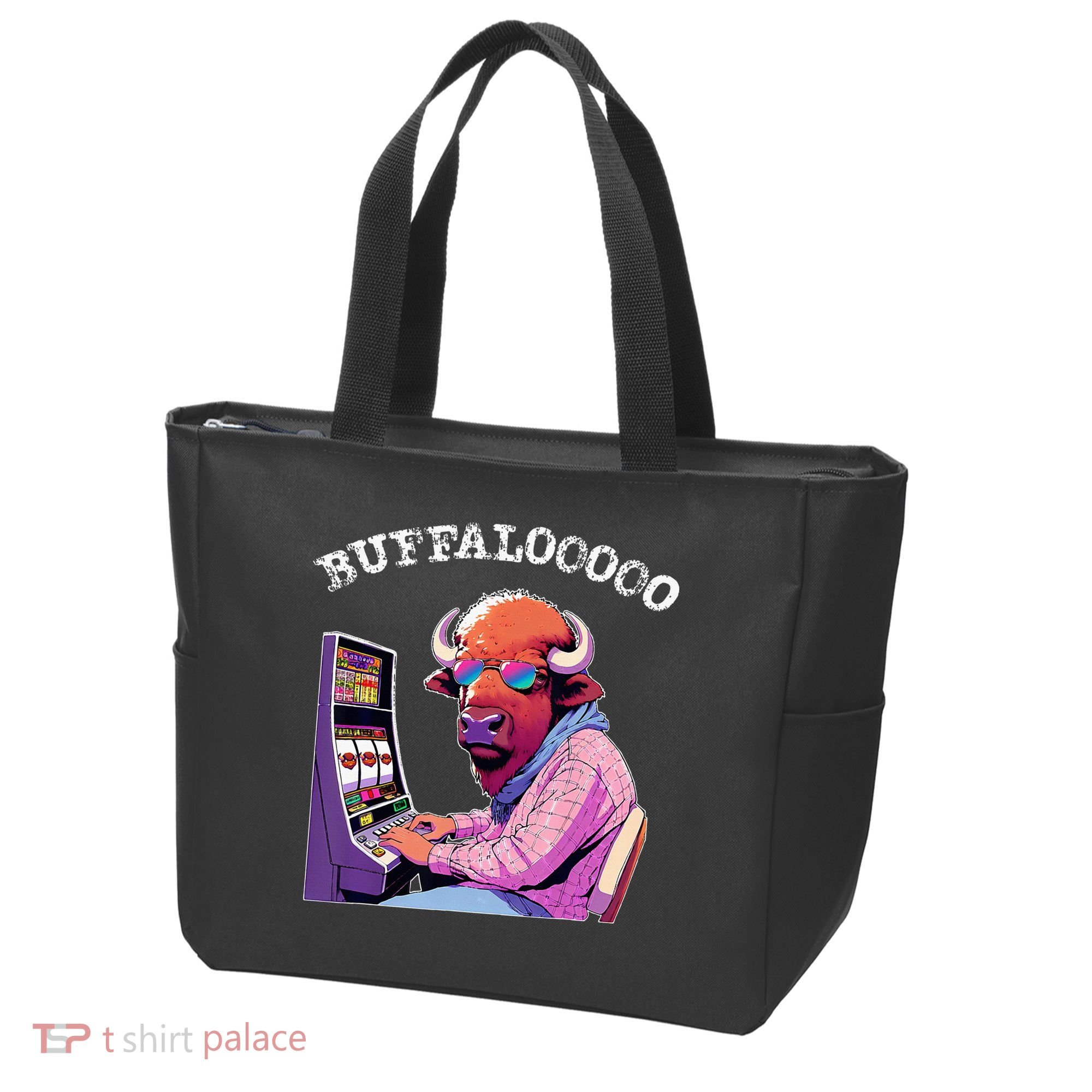 Lucky Buffalo Casino Slot Machine Buffalooooo Gambling Tote Bag