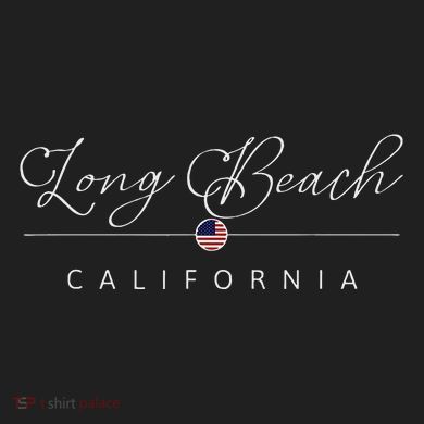 Long Beach California CA On Long Beach Ladies Heavyweight Boxy Pullover Hoodie