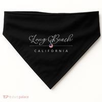 Long Beach California CA On Long Beach USA-Made Doggie Bandana thumb 0