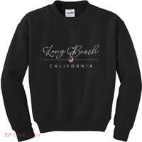 Long Beach California CA On Long Beach Kids Sweatshirt thumb 0